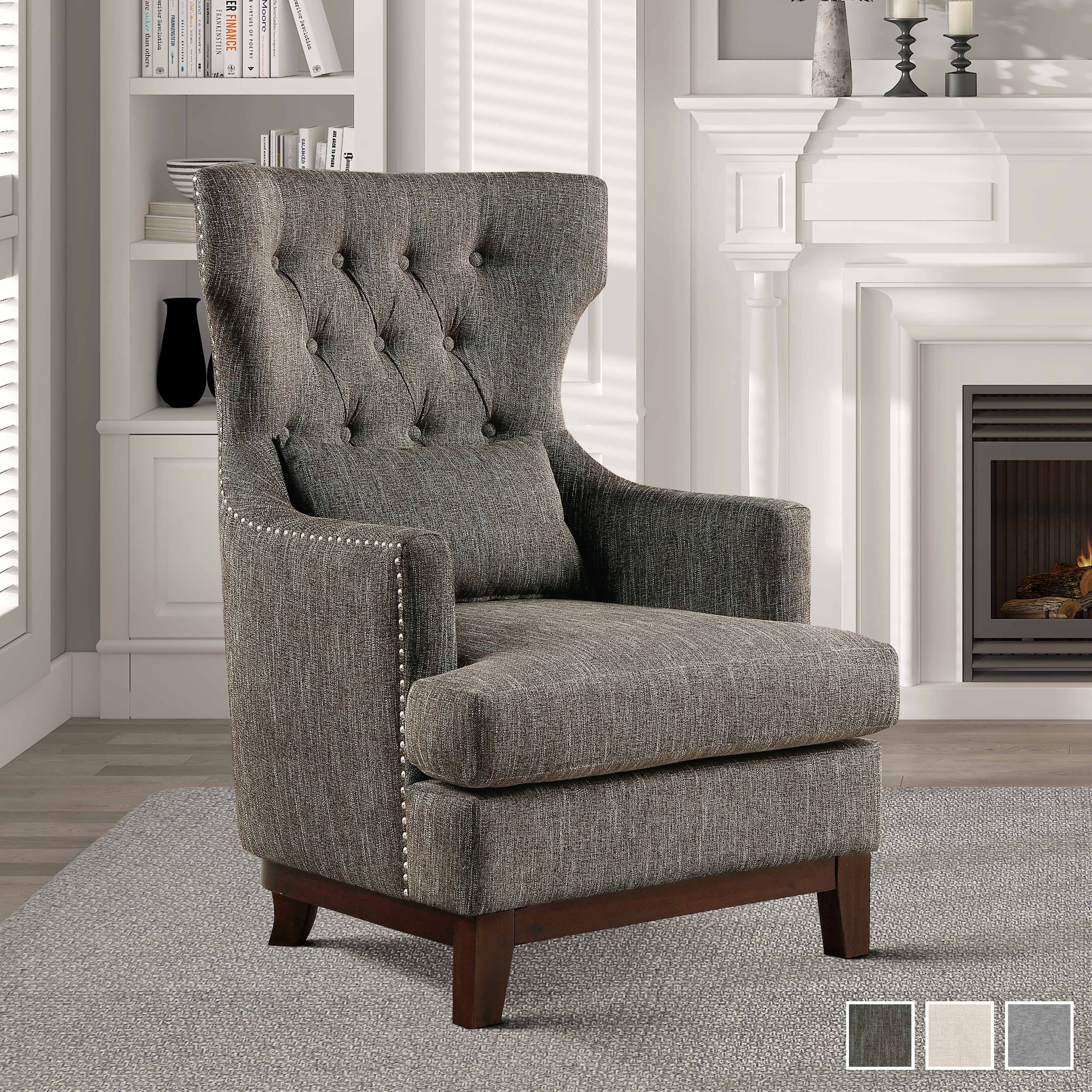 High back accent chairs for 2025 sale