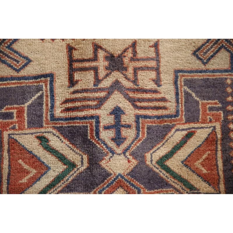 Vegetable Dye Meshkin Persian Vintage Area Rug Handmade Wool Carpet - 5'1"x 9'2"
