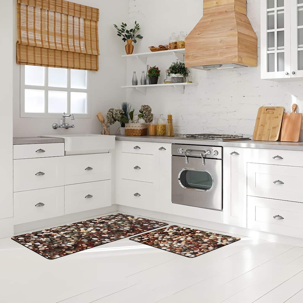 Ray Star printed kitchen wonderful mat cobblestone pattern