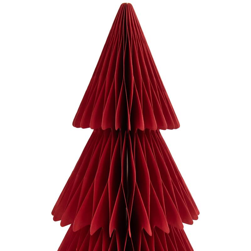 Accordion Honeycomb Foldable Paper Christmas Trees - 15" - Set of 3