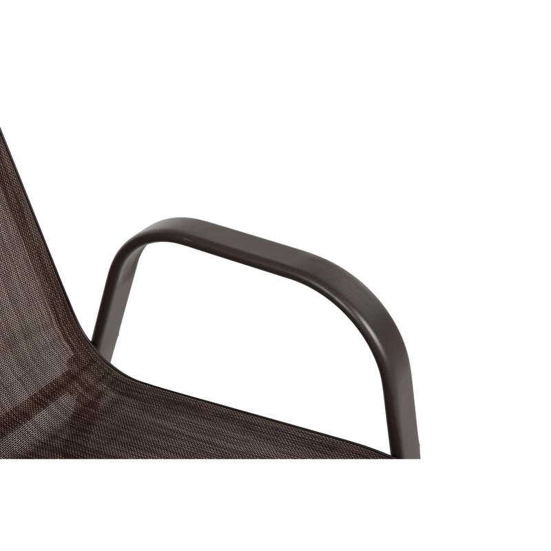 6 Piece Patio Chairs, Outdoor Camping Chairs with Breathable Textilene Fabric, Set of 6 Garden Chairsfor Garden Patio