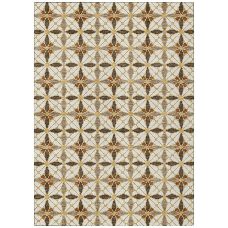 Machine Washable Indoor/ Outdoor Mosaic Pablo Chantille Rug