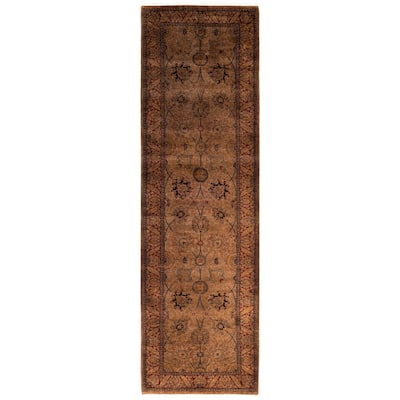 Overdyed One-of-a-Kind Hand-Knotted Area Rug - Brown - 2' 8" x 8' 10"