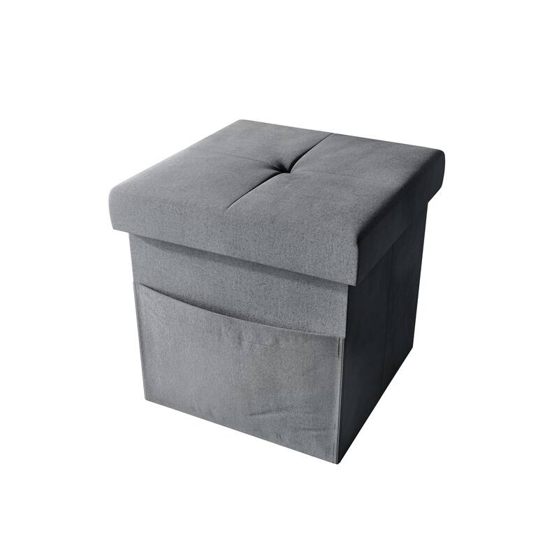 Chico Tufted Upholstered Folding Storage Bench