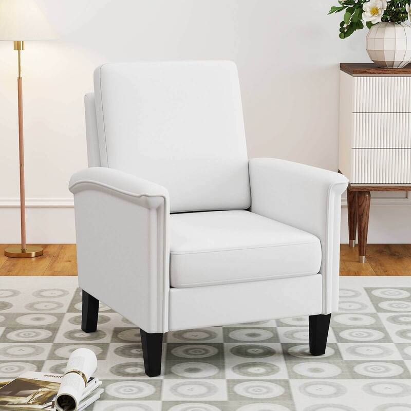 Costway 1/2 PCS Floral Accent Chair with Solid Wood Legs & High Back - See Details