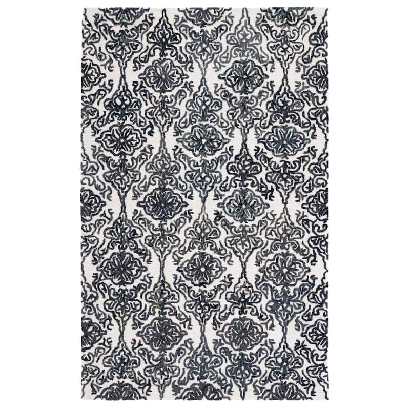 SAFAVIEH Handmade Blossom Cateluta Modern Floral Wool Rug