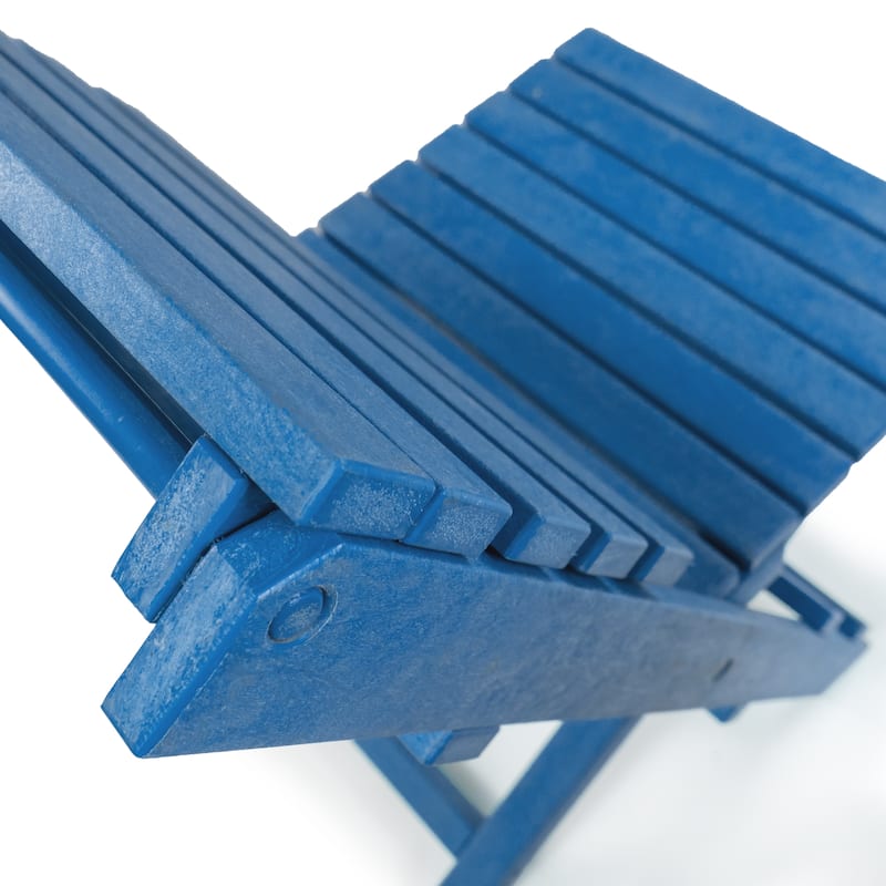 Las Cabos Fully Assembled All-Weather Recycled HDPE Outdoor Folding Bistro Chair