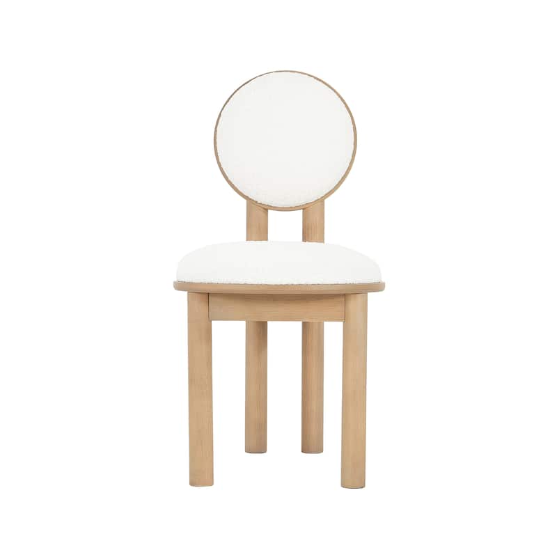Christopher Knight Home Morell Beige Upholstered Wooden Dining Chairs (Set of 2)
