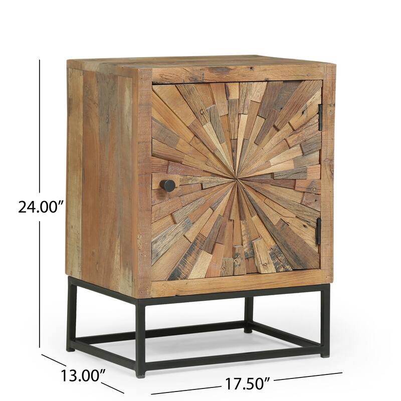 Orem Boho Wooden Night Stand by Christopher Knight Home