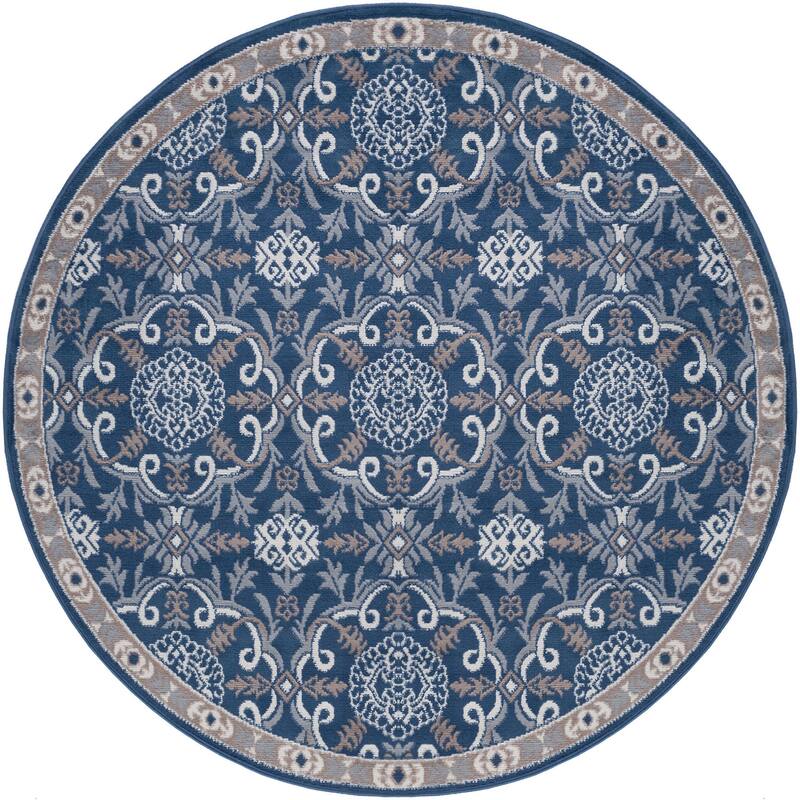 Hamilton Traditional Damask Indoor Area Rug