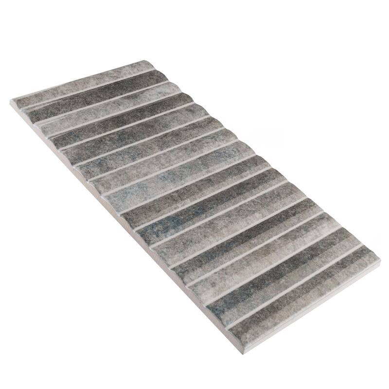 Merola Tile Rubik Greige 5-7/8" x 11-3/4" Ceramic Wall Tile