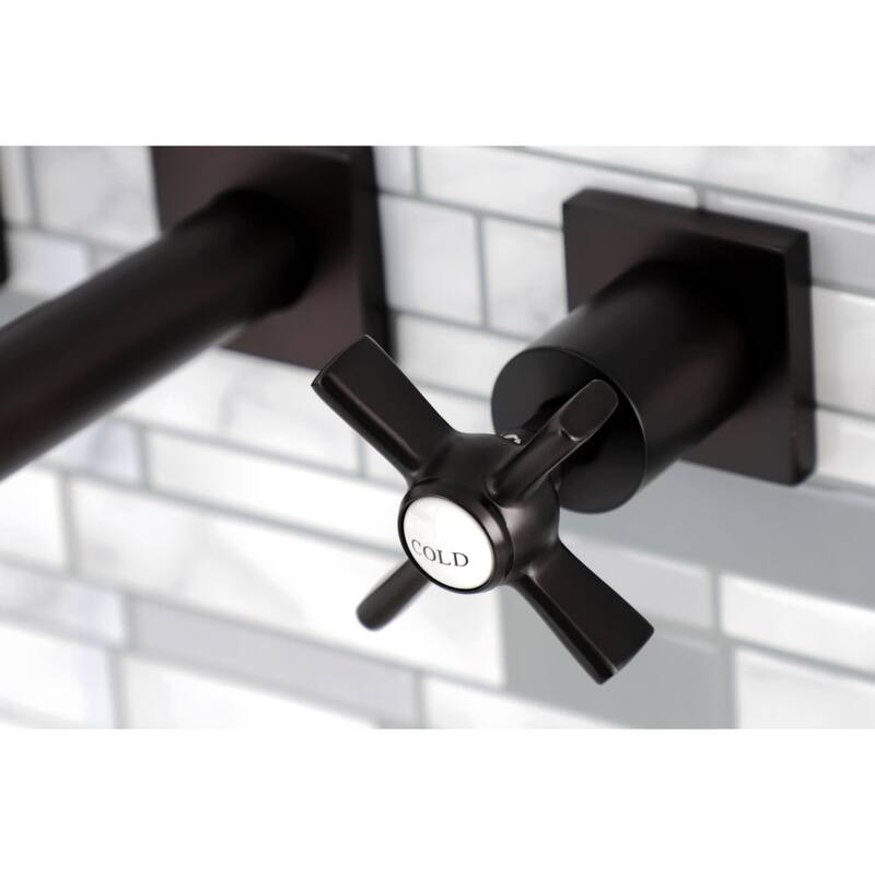 Kingston Brass Millennium 1.2 GPM Wall Mounted Widespread Bathroom