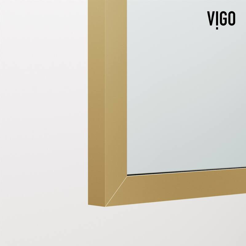 VIGO Arden 34" W x 78" H Framed Fixed Shower Screen