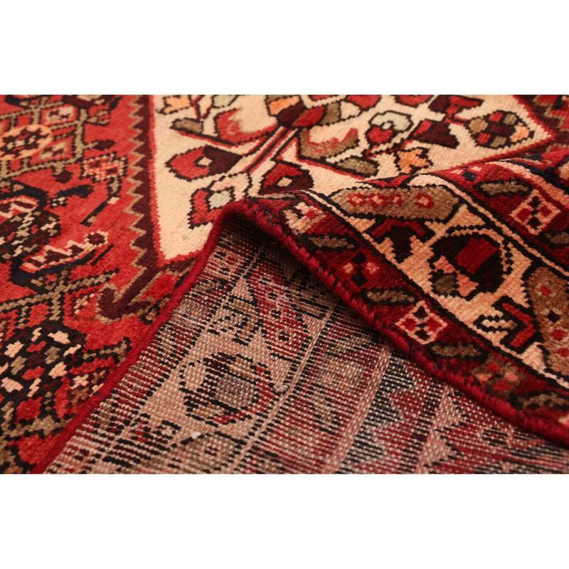 ECARPETGALLERY Hand-knotted Andelz Red Wool Rug - 4'9 x 6'11