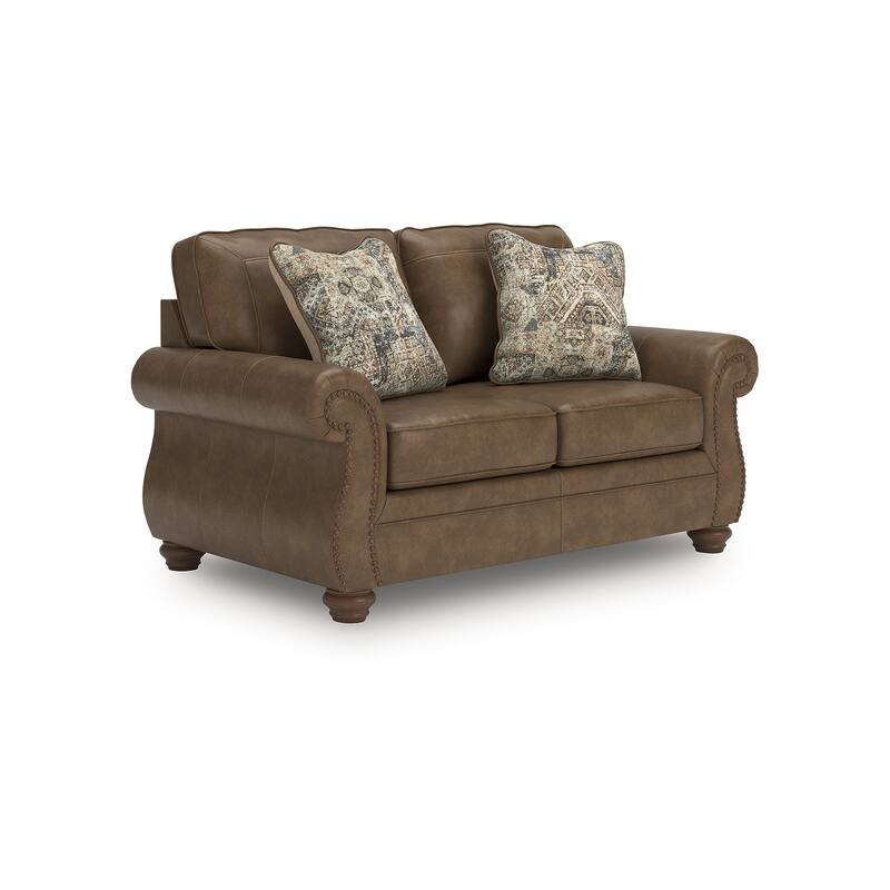Signature Design by Ashley Shadsburne Brown Loveseat - 68" W x 38" D x 39" H
