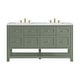 preview thumbnail 47 of 45, Breckenridge 60" Double Vanity, Smokey Celadon - 60D
