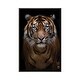 preview thumbnail 7 of 10, iCanvas "Hutan Portrait" by David Whelan Framed Charcoal - 26x18