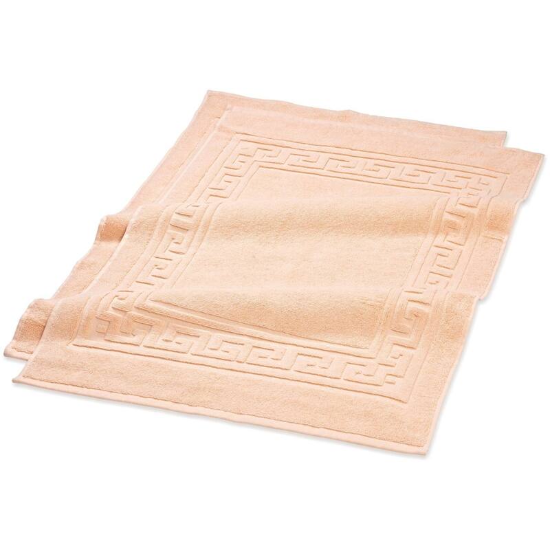 Superior Plush & Absorbent 900 GSM Cotton Bath Mat - (Set of 2) - Peach