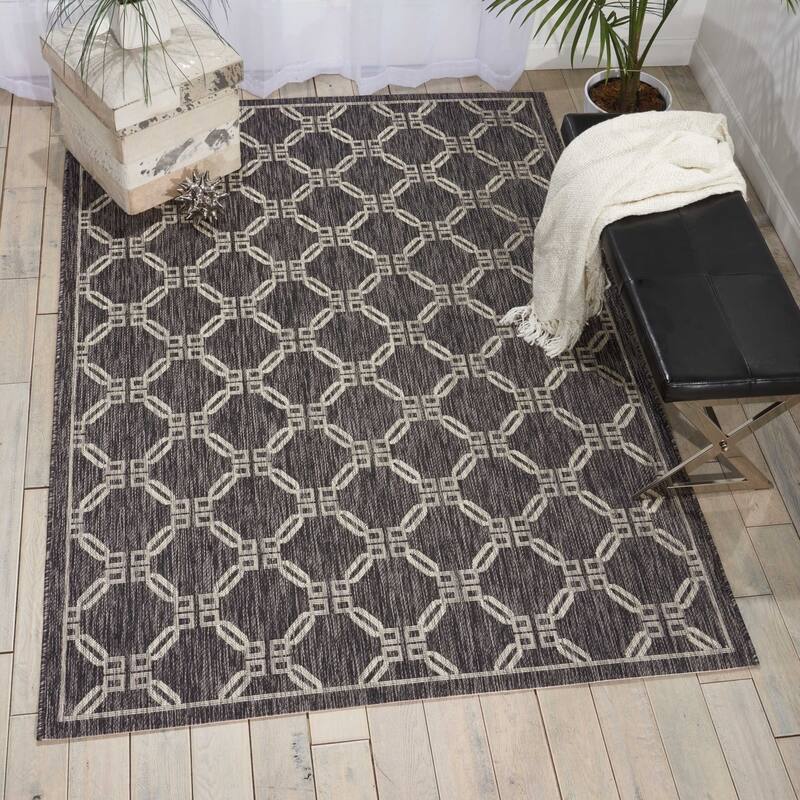 Nourison Garden Party Geometric Casual Indoor/Outdoor Area Rug