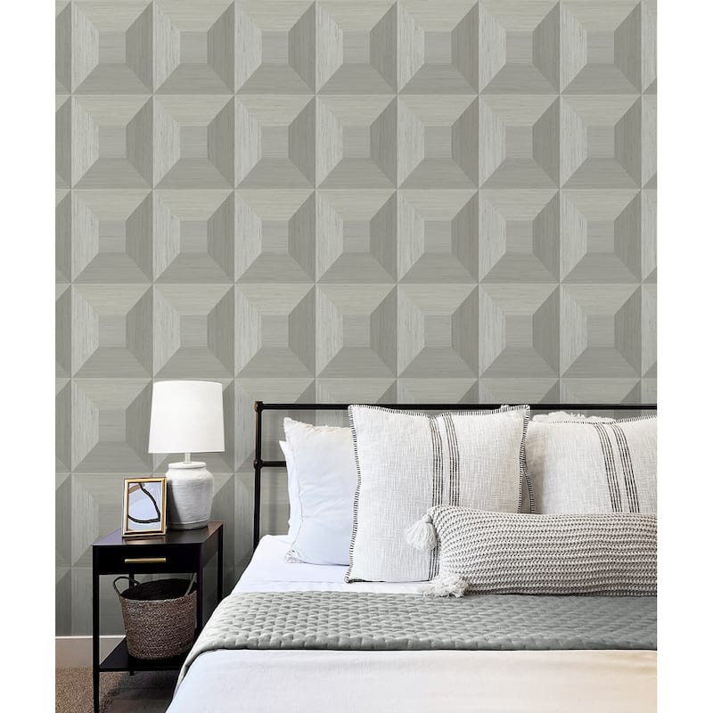 NextWall Quadrant Geo Peel and Stick Wallpaper