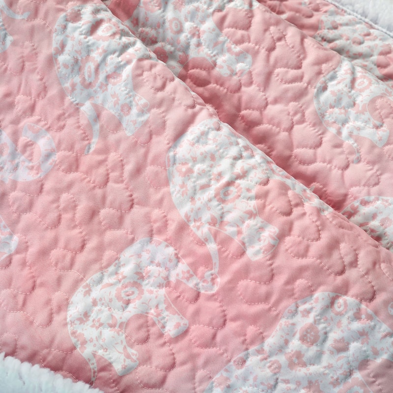 Taylor & Olive Amelia Blue Elephant Throw Blanket