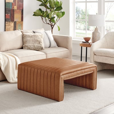 NPD Furniture Atkinson Faux Leather Coffee Table