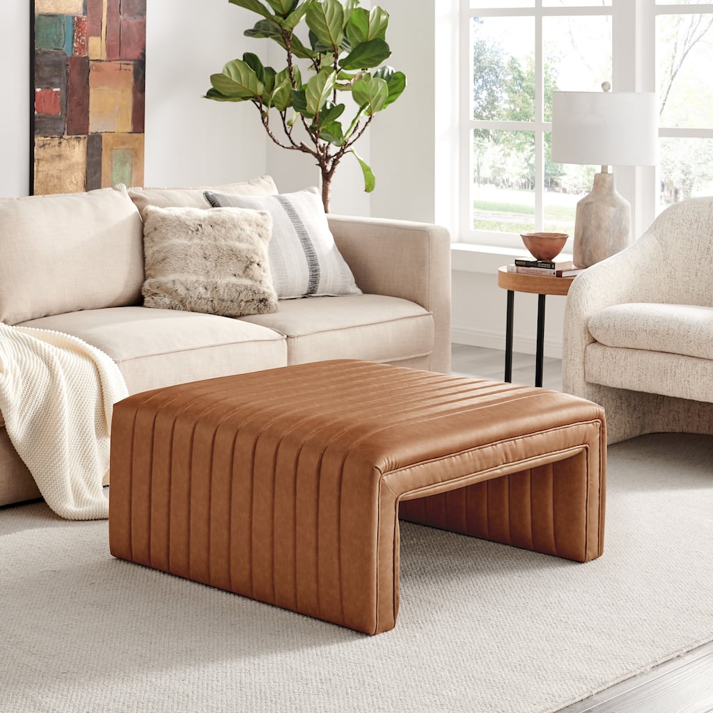NPD Furniture Atkinson Faux Leather Coffee Table
