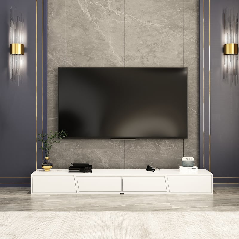TV Stand Modern Extendable TV Stand in Stretch for TVs up to 120"