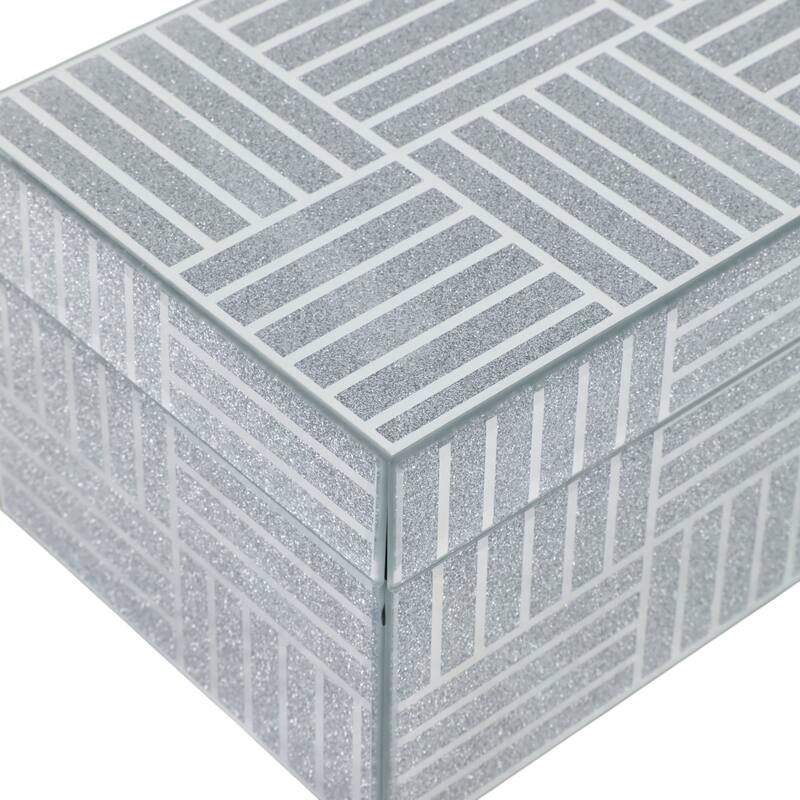 Contemporary Decorative Storage Box with Lid - 17" x 6" x 5"