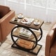 preview thumbnail 5 of 29, 3 Tiers End Table, Wood Side Table for Living Room, Slim Nightstand