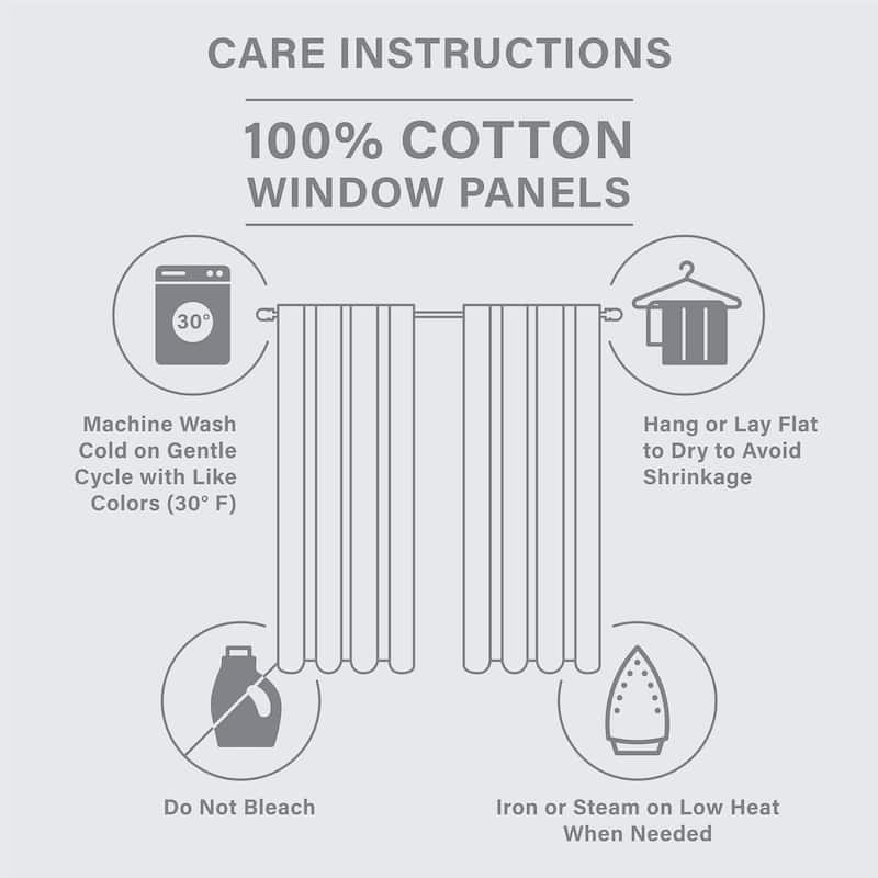 Rossetta Chenille Stripe Textured artisanal look Cotton Printed Curtain Panel, Only 1 Piece Panel