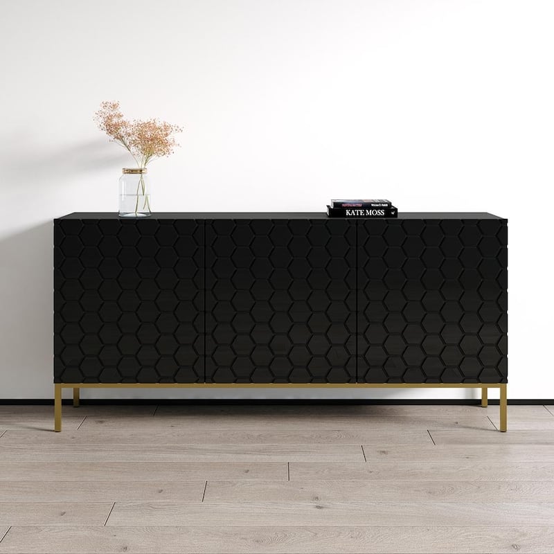Hexa 02 63" Sideboard - Black