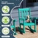 preview thumbnail 7 of 63, Laguna Kids Outdoor Poly Rocking Chair with Side Table 3-Piece Set