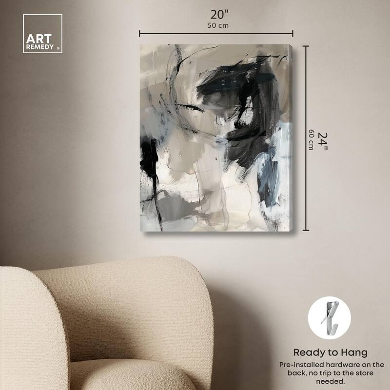 Scribbled Energy I Canvas by Art Remedy, Gallery Wrapped