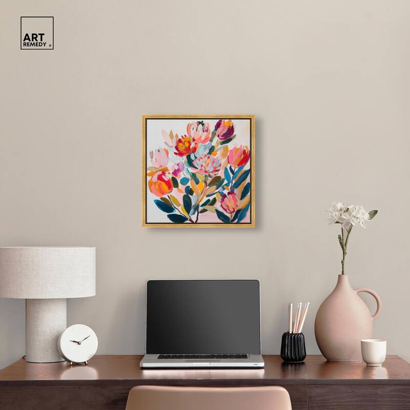 Contemporary Flora II Canvas by Art Remedy