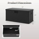 preview thumbnail 11 of 42, Costway Storage Box with Lockable Design & Gas Strut Handle 2 Person - See Details