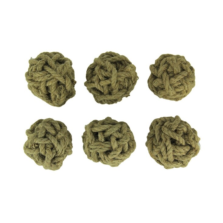 Shop 4 Inch Diameter Cole Twine Decorative Rope Balls Set Of 6 4