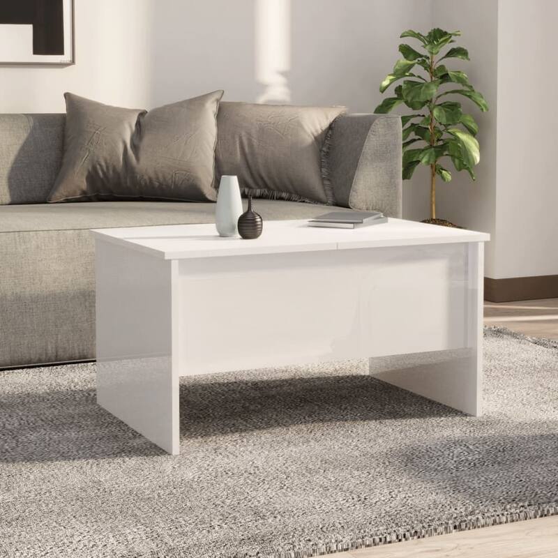 vidaXL Coffee Table Lift Top End Table Accent Side Sofa Table Engineered Wood - 31.5" x 19.7" x 16.7"