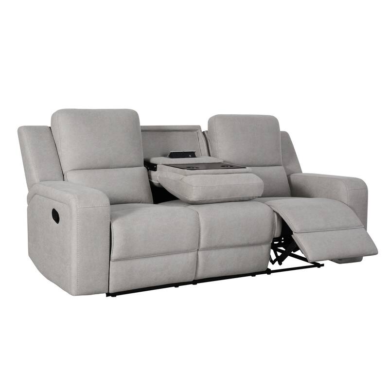 Margaret Fabric Manual Reclining Sofa