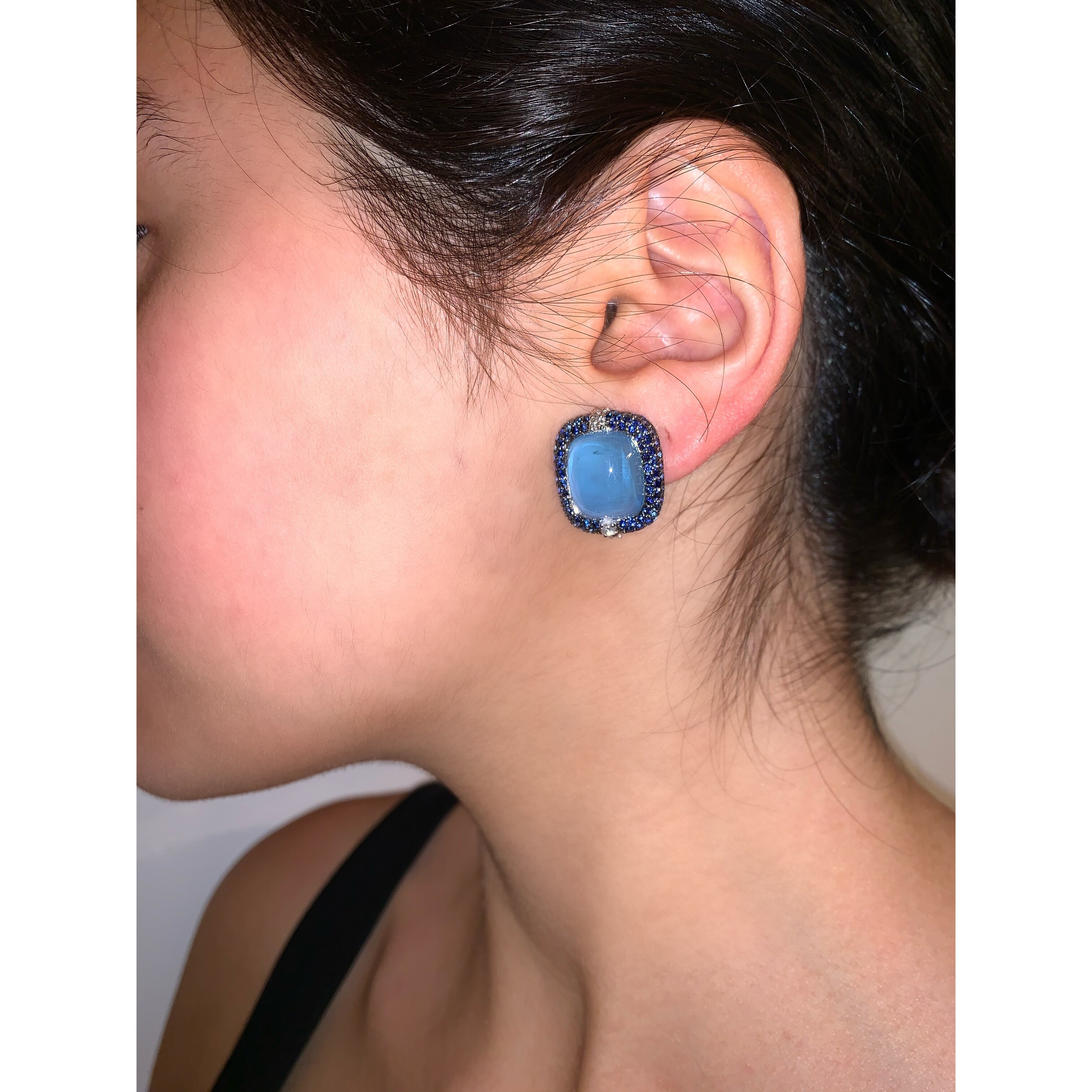 Le vian blue topaz earrings cheap