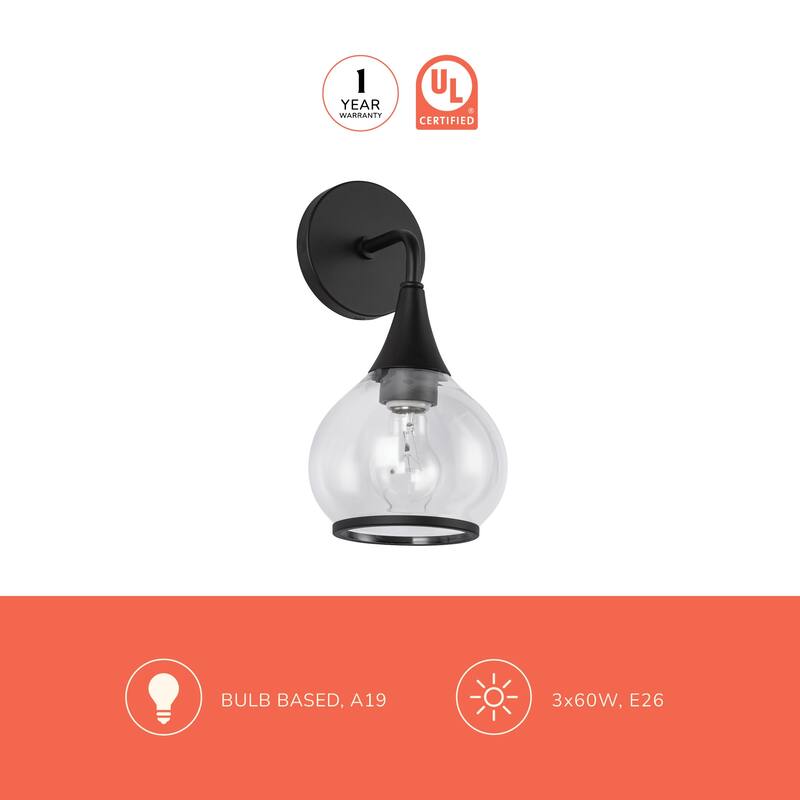 Alora Lighting WV524006OP Hazel 13" Tall Bathroom Sconce with Opal