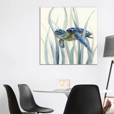 iCanvas "Turtle in Seagrass II" by Nan Canvas Print