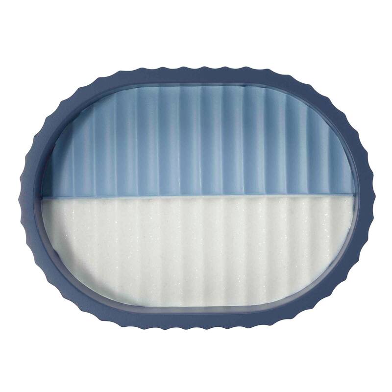 Izod Clubhouse Stripe Blue Soap Dish - Soap Dish
