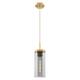 Option Brushed Brass / Light Smoke Shade