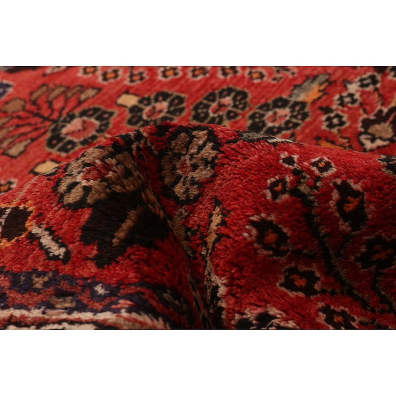 ECARPETGALLERY Hand-knotted Andelz Red Wool Rug - 3'5 x 14'9