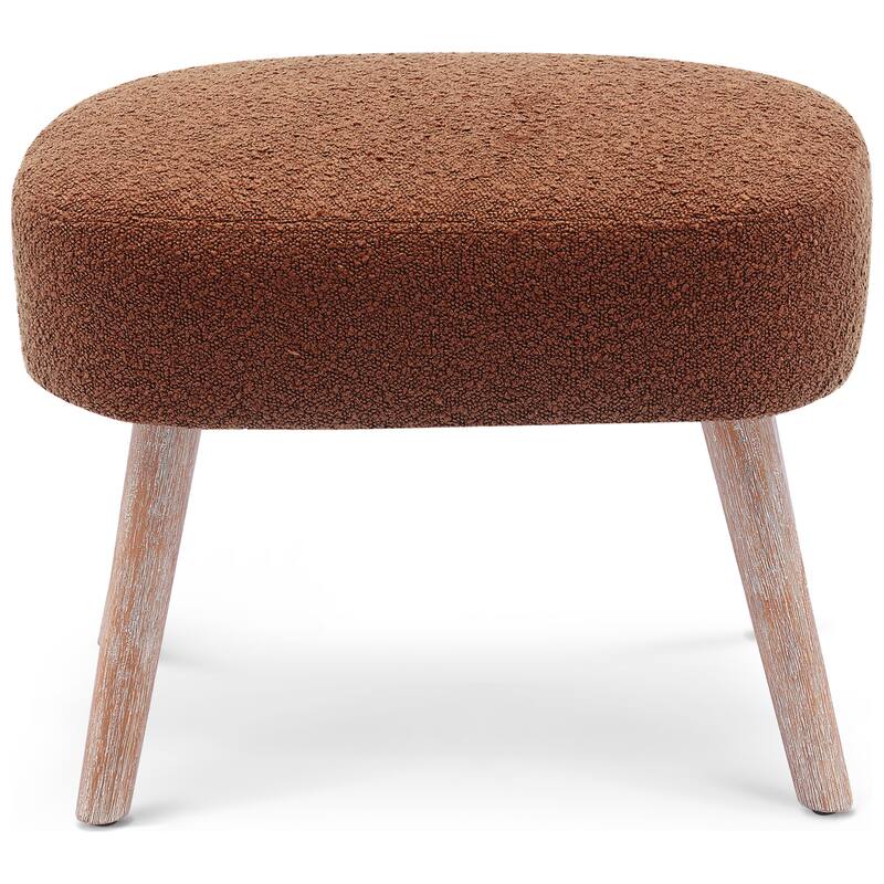 Boucle Polyester Upholstered Living Room Set - Stain Resistant (2-Piece Set)