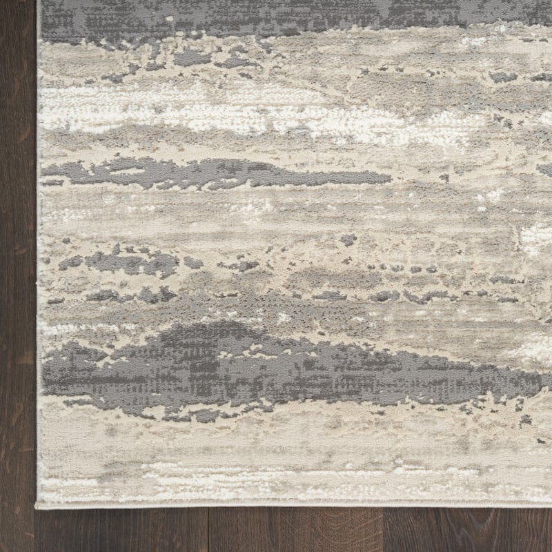 Power Loomed Abstract Modern Non Skid Stain Resistant Area Rug - 144' X '108' X '0.5