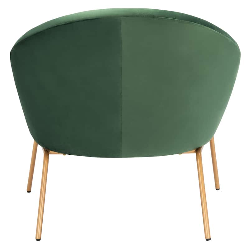 SAFAVIEH Made Glam Velvet Accent Chair - 32.3" W x 29.5" L x 30" H - 32Wx30Dx30H