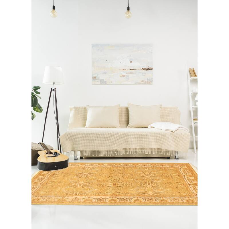 Handknotted Pako Persian Green Wool Rug 5'1 x 8'1/5'1" x 8'1" Bed