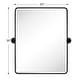 preview thumbnail 150 of 157, TEHOME Woodvale Rectangle Vertical Metal Wall Mirrors